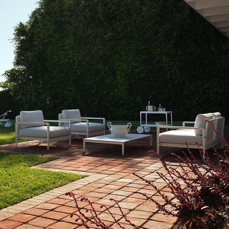 Knoll Lissoni Outdoor Three-Seat Sofa