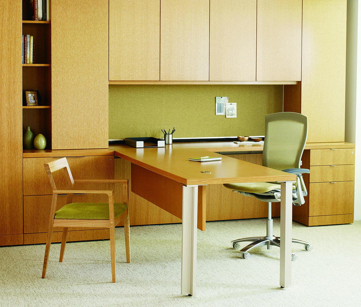 Knoll Marc Krusin Side Chair with Arms Upholstered