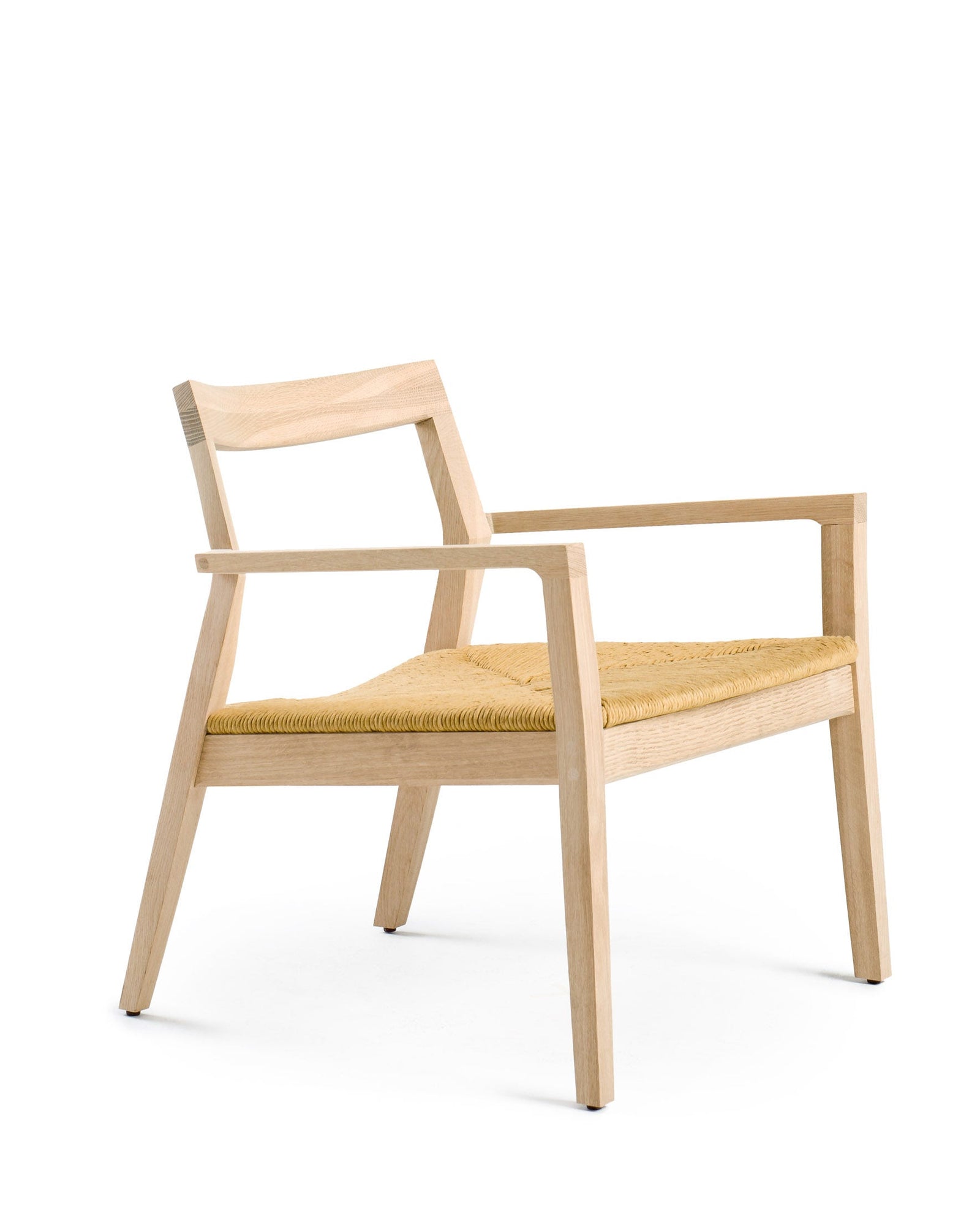 Knoll Marc Krusin Lounge Chair With Arms Paper Rush Seat