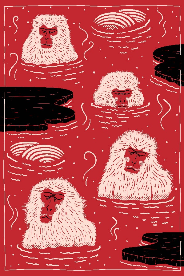 Tapis Moooi Indigo Macaque