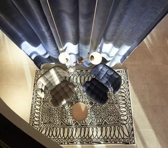Nanimarquina Black on White Estambul Rug