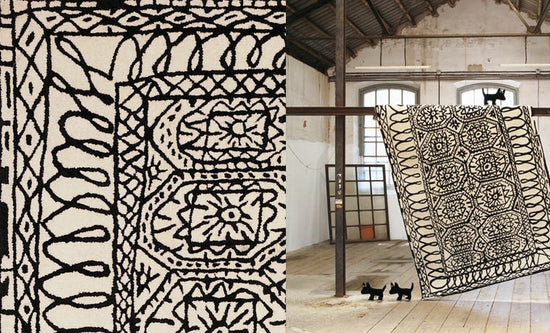 Nanimarquina Black on White Estambul Rug