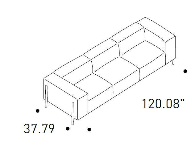 Pianca All-in Sofa with Low Backrest