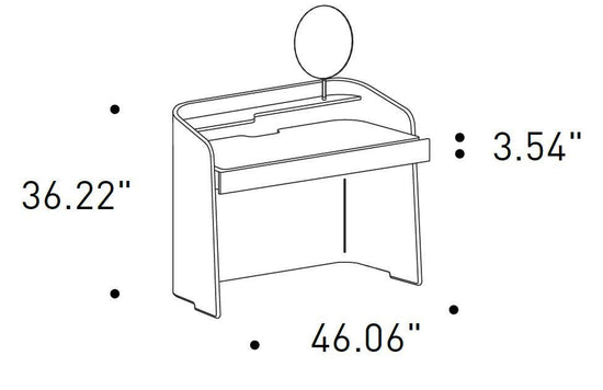 Pianca Chloe Vanity Desk