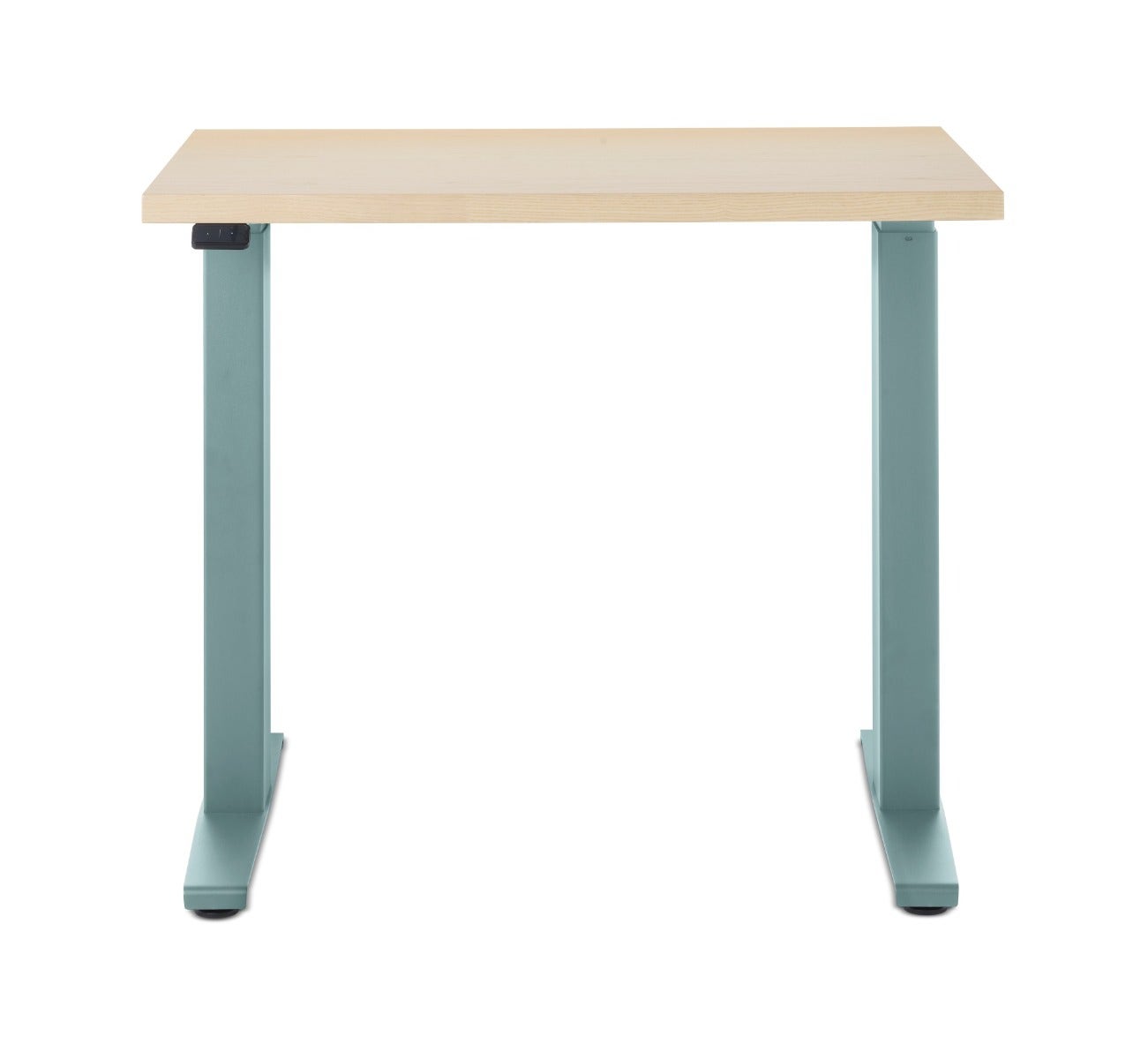 Herman Miller Motia® Sit-to-Stand Rectangular Table T-Foot, Dipped in Colour