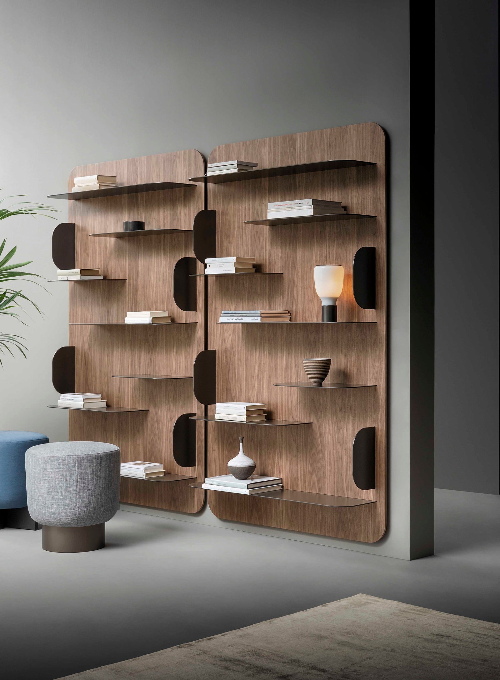 Bibliothèque et miroir Blabla