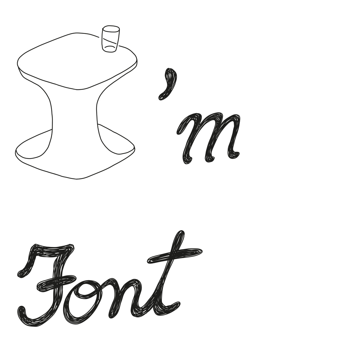 Table basse Font