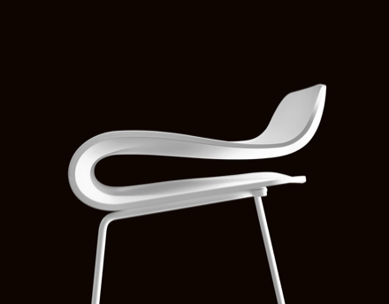 Tabouret BCN (Piètement luge)